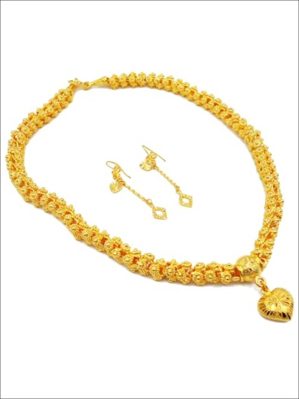 Gold Plated Thai Baht Pikun Flower Necklace Pendant Women